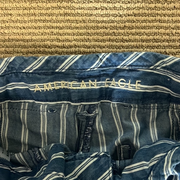 American Eagle High-Waisted Striped Palazzo Pant - Picture 2 of 2